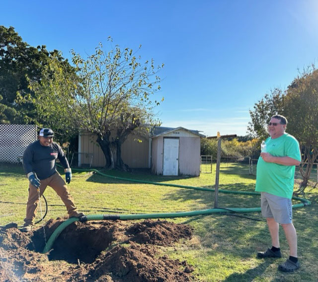 digging trench talking